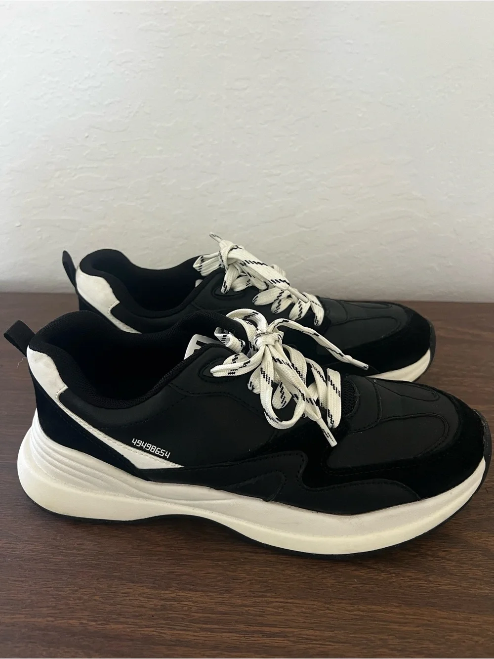 Steve Madden Black and White Chunky Athletic Sneakers